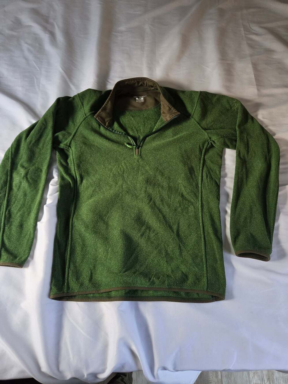 Arc'teryx Quarter Zip Fleece Pullover Green Men's Size M